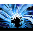 Rock group drummer vector image