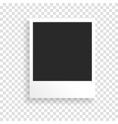 Photo frame on a transparent background vector image