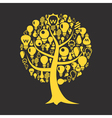 Tree a bulb vector image