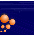Background with a molecule vector image