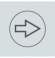 Circle icon on gray background Eps 10 vector image