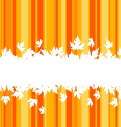 Falling leaves on colorful background for seasonal vector image