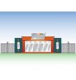Building industrial facade vector image