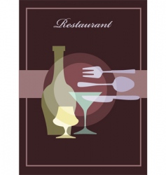 Restaurant menu vector image