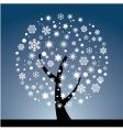 Snow tree vector image