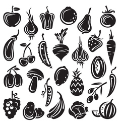 Fruits and vegetables vector image