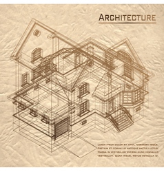 Architectural background vector image