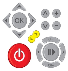Remote control set vector image