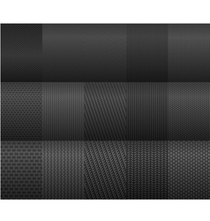Carbon and fiber backgrounds for texture design vector image