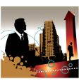 Business landscape vector image