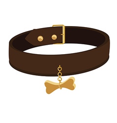 Dog collar vector image