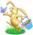 Easter bunny vector image