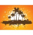 Palm trees vector image