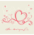 Valentine's Day card Valentine's Day card vector image