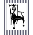 Antique chair vector image