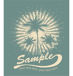 Summer t-shirt design vector image