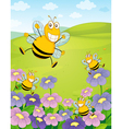 Floral Field Background vector image