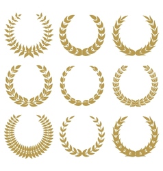 Laurel wreaths 1 vector image