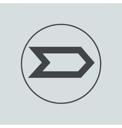 Circle icon on gray background Eps 10 vector image