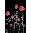 Graphic decoration poppy border vector image