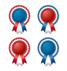 Ribbon rosette vector image