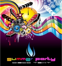 Discotheque Dj flyer vector image