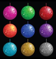 Disco balls vector image