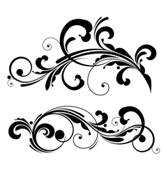 Floral design element vector image
