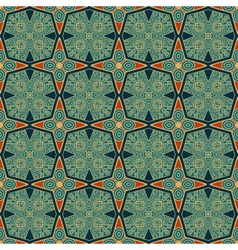 Seamless colorful retro pattern background vector image