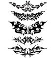 Tattoos set vector image