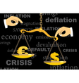 Crisis vector image