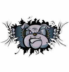 Bulldog attack vector image