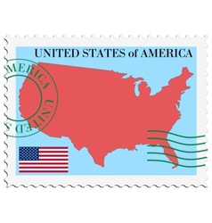 Mail to-from United States vector image