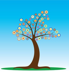 Tree in blossom vector image