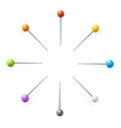 Sewing Needles or Pin Set vector image