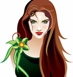 Beautiful girl Beautiful girl vector image