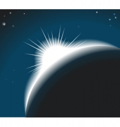Sunrise background illustration vector image