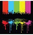 Grunge audience vector image