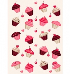 Cupcakes vector image