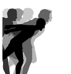 Photo finish vector image