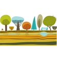 Vector garden vector image