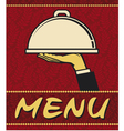 Restaurant menu design vector image