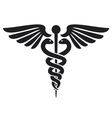 Caduceus medical symbol vector image