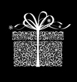 Stylized gift box vector image