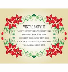Vintage frame vector image