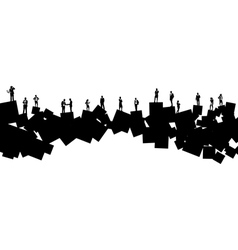 Business people square vector image