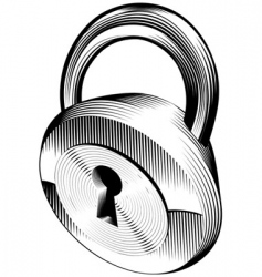 Padlock vector image