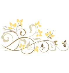 Floral element vector image