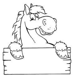 Cartoon horse Cartoon horse vector image