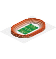 Abstract 3d stadium vector image